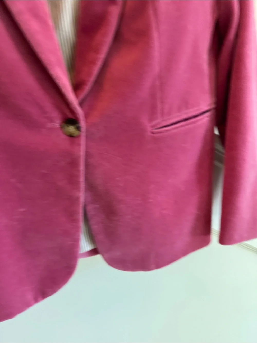 J. Crew Rose Pink Velvet Blazer